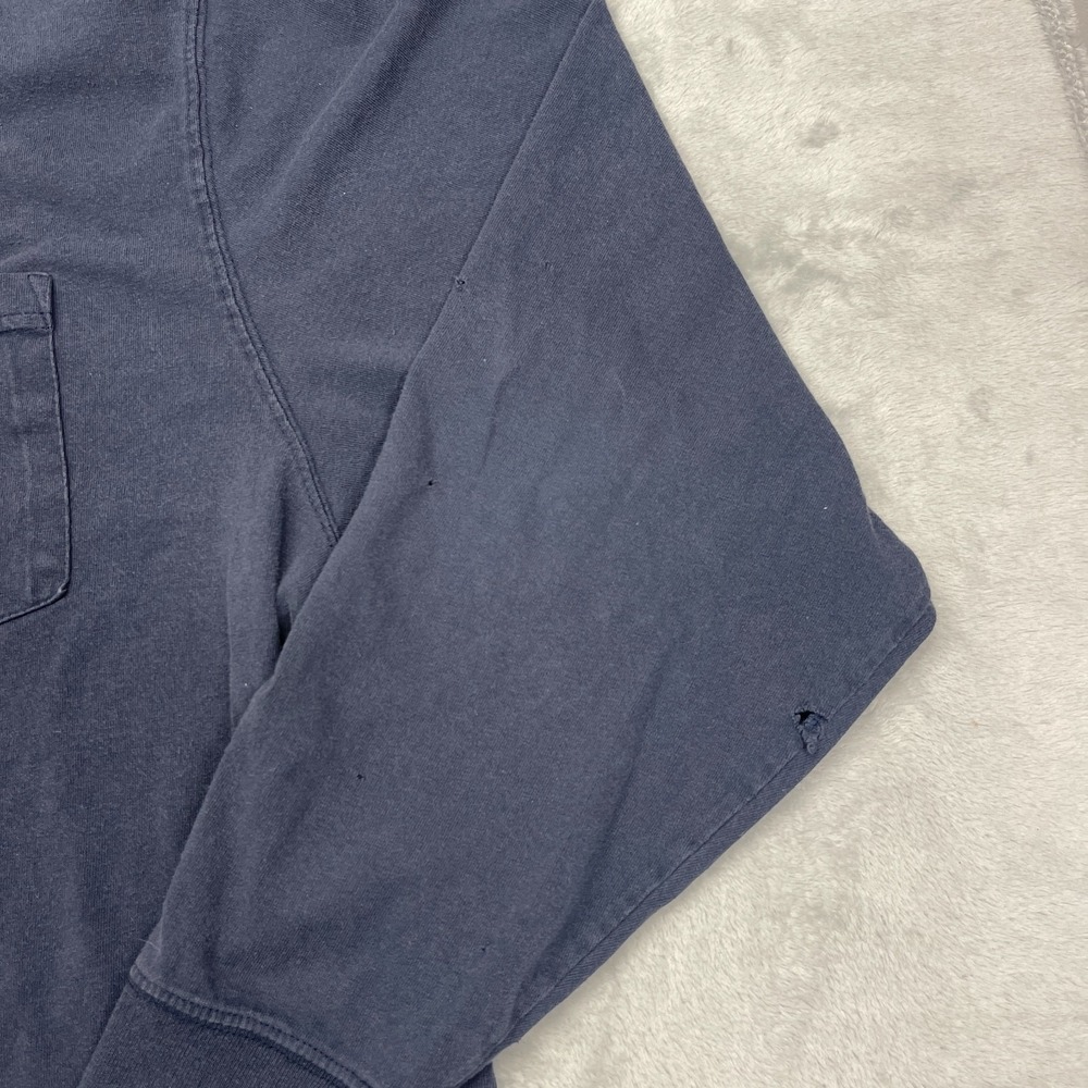 Carhartt Pocket T-Shirt Mens XL Blue Original Fit Crew Neck Long Sleeve Pullover - Picture 4 of 7